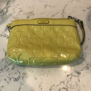 Like green jelly Coach wristlet